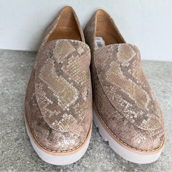 NEW Vionic Kensley Leather Snake Print Slip-On Platform Loafers Women’s Size 8 - Picture 5 of 8